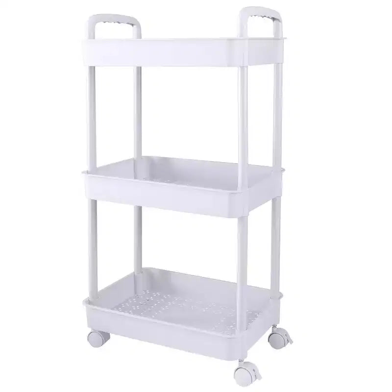 Carrello portaoggetti a 3 ripiani con ruote
