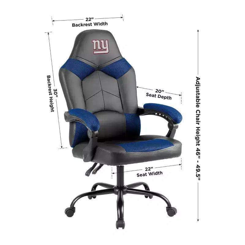 Sedia da ufficio girevole extra large con altezza regolabile