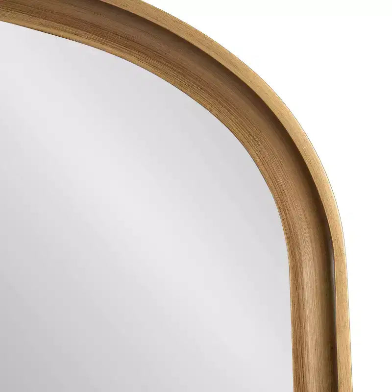 Specchio da parete ad arco 34"x28" con cornice dorata