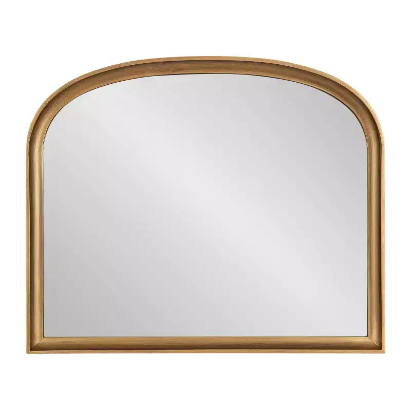 Specchio da parete ad arco 34"x28" con cornice dorata