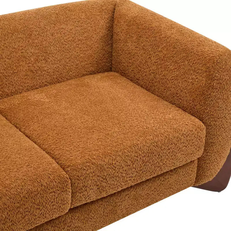 Divanetto in Tessuto Bouclé da 160 cm