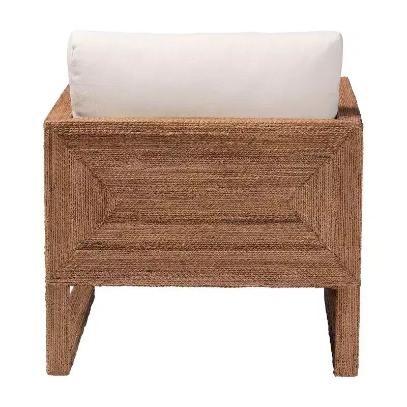 Poltrona in legno di Acacia e alghe marine – Marrone chiaro sbiancato