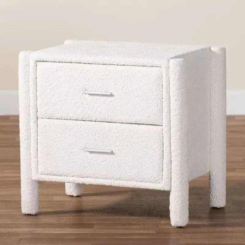 Comodino a 2 cassetti in tessuto Teddy Bear