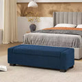 Pouf contenitore imbottito con coperchio a cerniera – 2 posti
