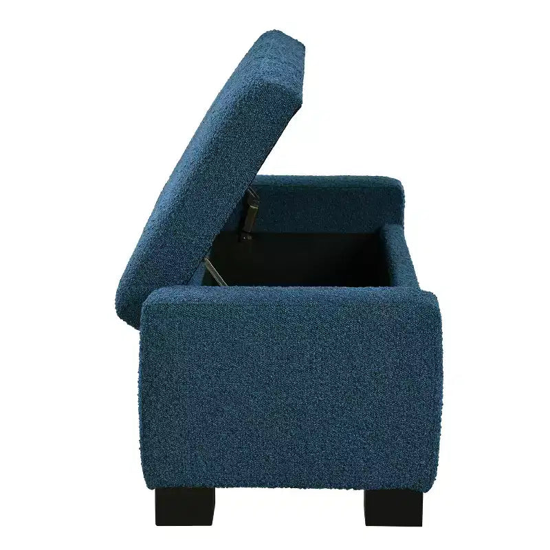 Pouf contenitore imbottito con coperchio a cerniera – 2 posti