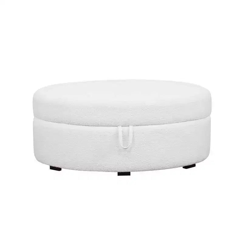 Contenitore Ottomano Ovale con Vano Nascosto