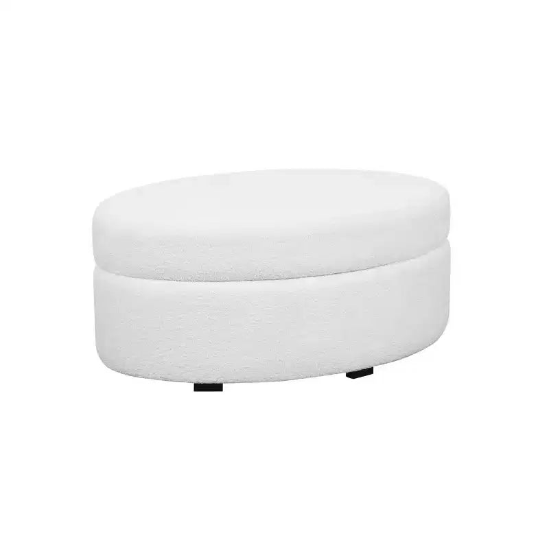 Contenitore Ottomano Ovale con Vano Nascosto