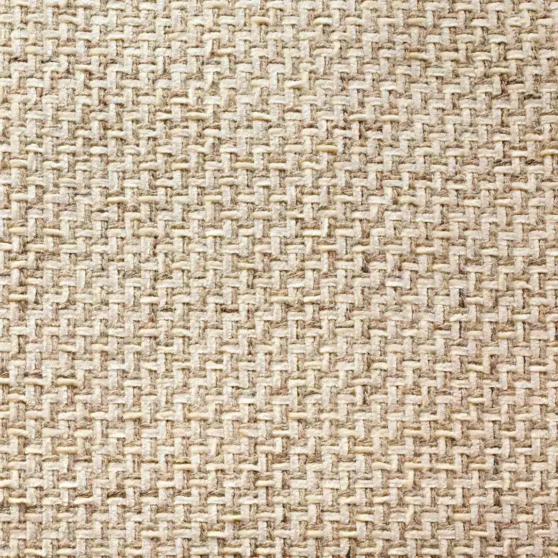 Pouf quadrato con motivo in lana – Crema