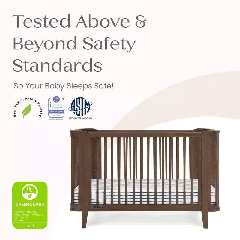 Culla convertibile 4-in-1 con certificazione GREENGUARD Gold