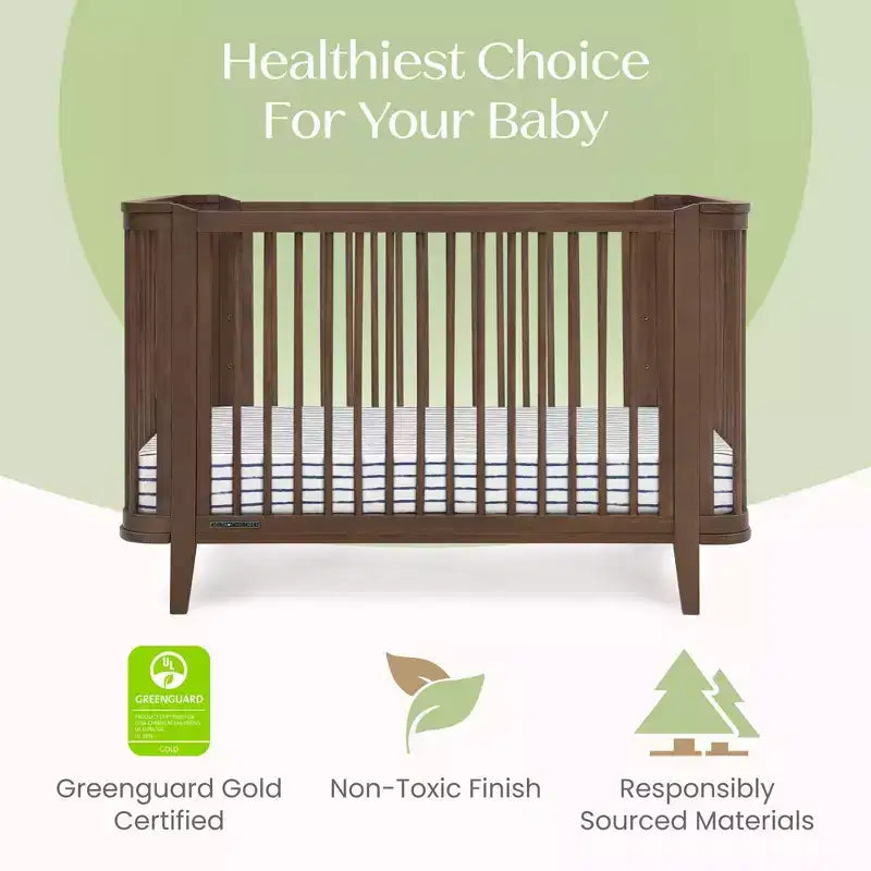Culla convertibile 4-in-1 con certificazione GREENGUARD Gold