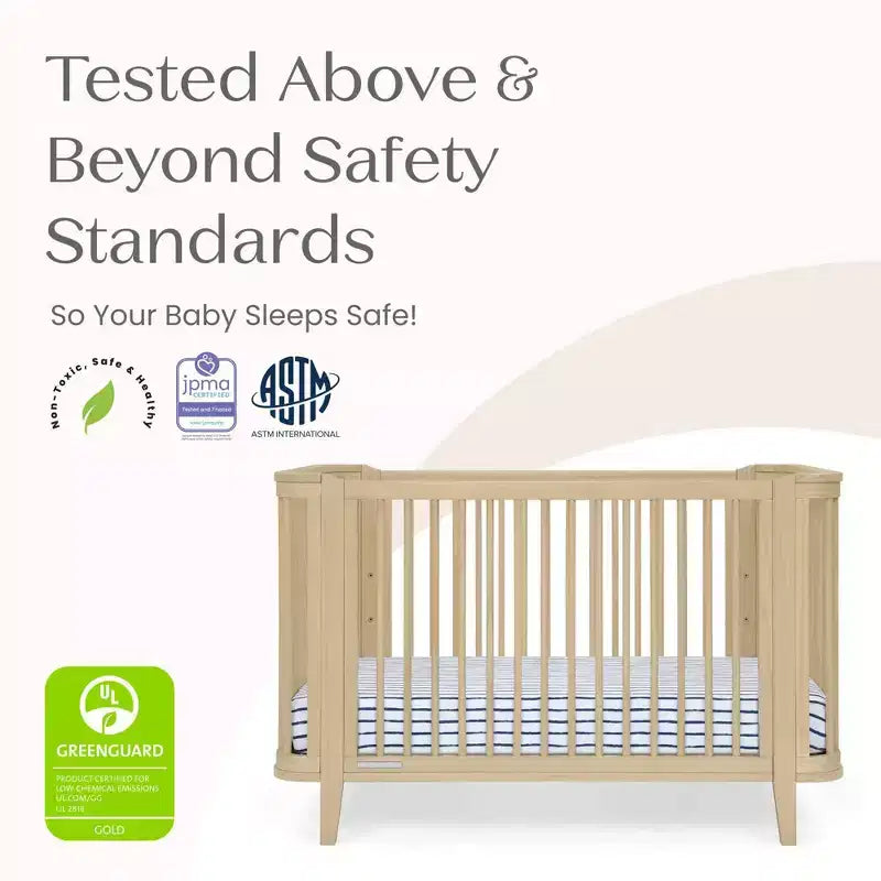 Culla convertibile 4-in-1 con certificazione GREENGUARD Gold