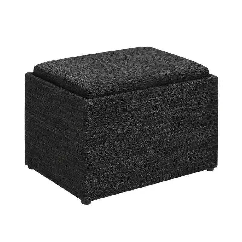 Pouf contenitore accent con vassoio reversibile