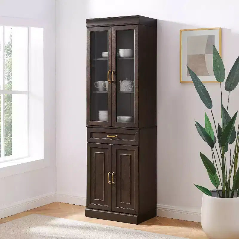 Dispensa da cucina con anta in vetro da 78 pollici