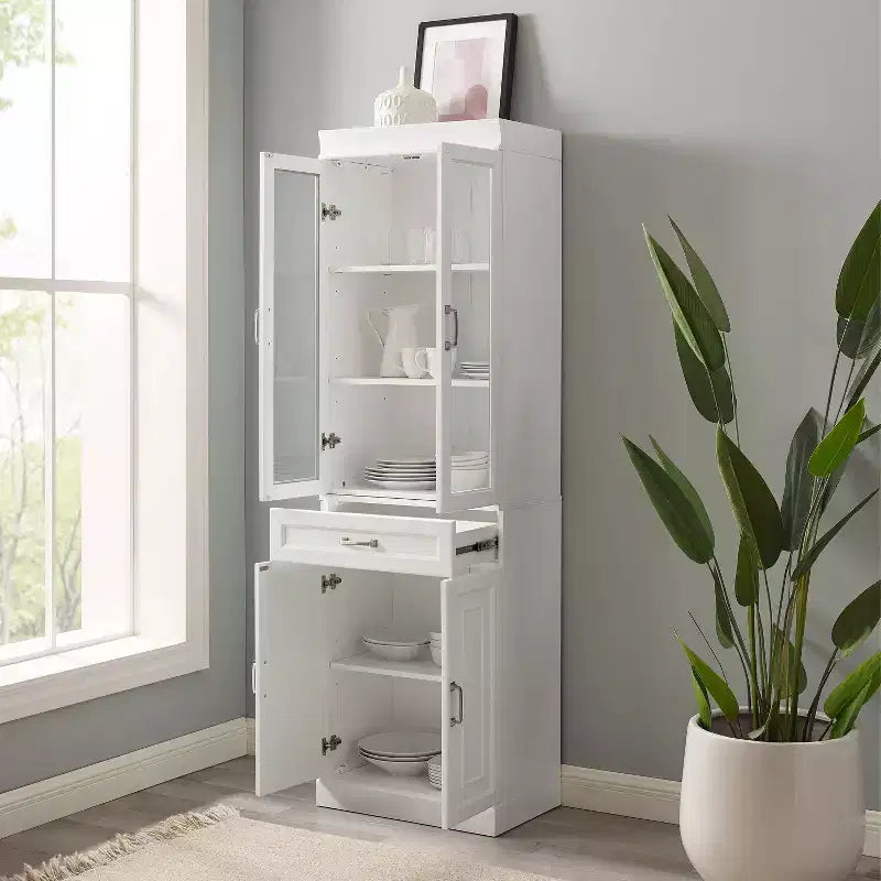 Dispensa da cucina con anta in vetro da 78 pollici
