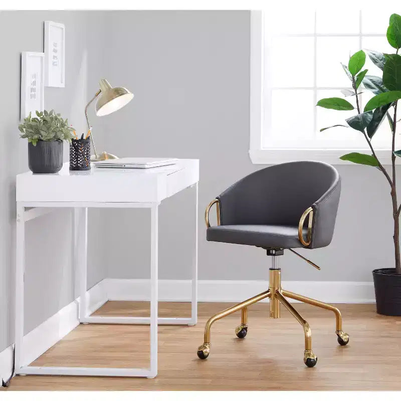 Sedia da ufficio Glam con altezza regolabile e rotelle