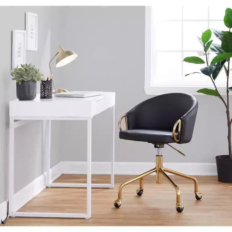 Sedia da ufficio Glam con altezza regolabile e rotelle