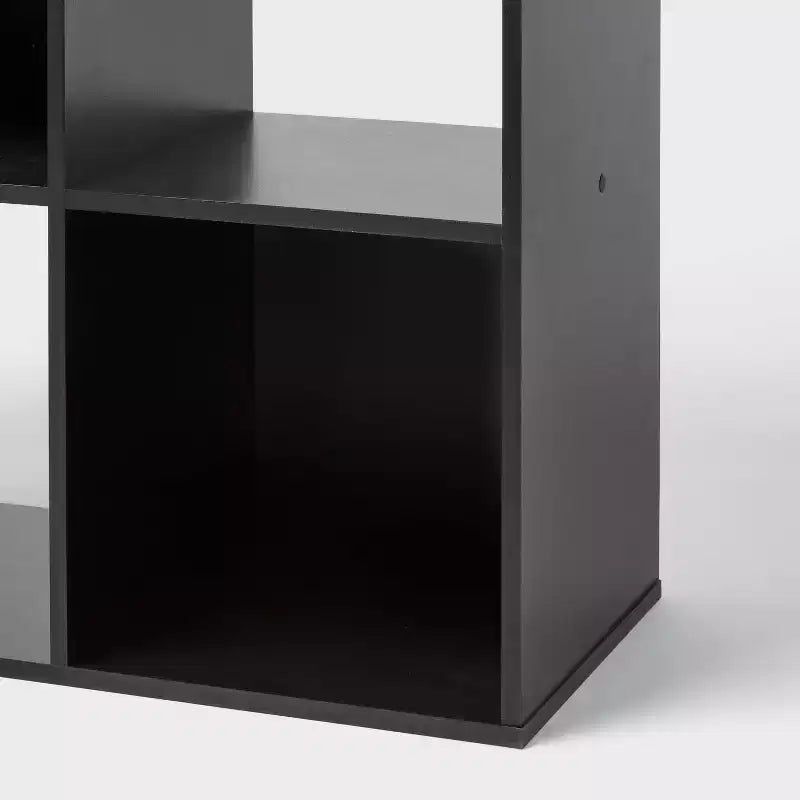 Scaffale portaoggetti modulare a 12 cubi – Nero