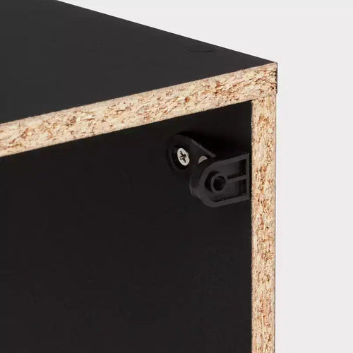 Scaffale portaoggetti modulare a 12 cubi – Nero