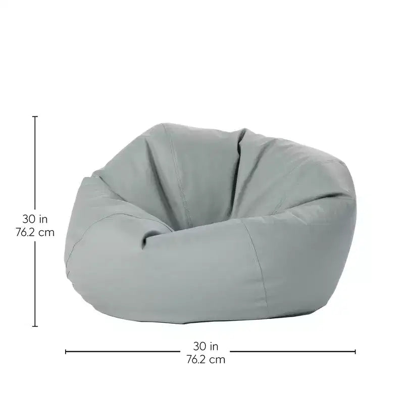 Pouf rotondo in vinile per bambini