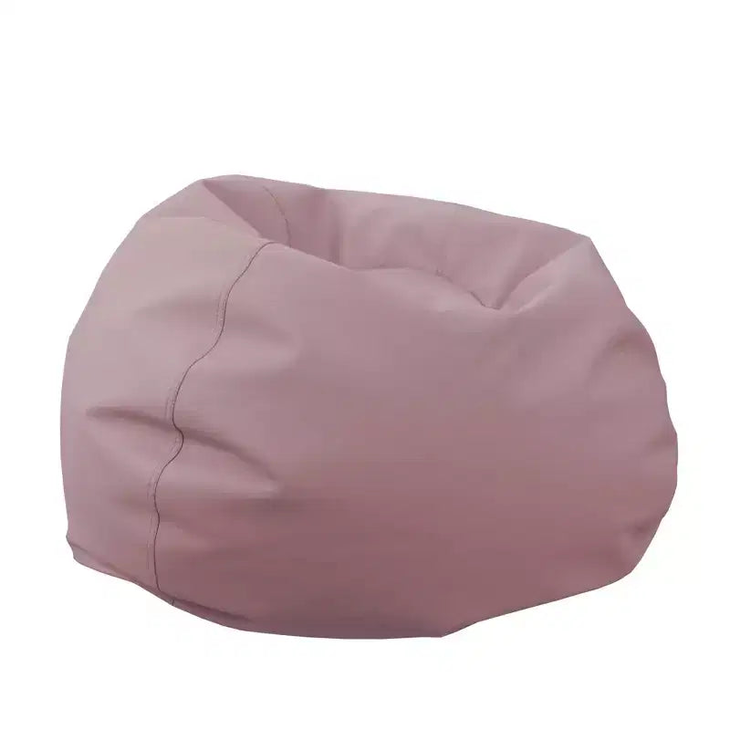 Pouf rotondo in vinile per bambini