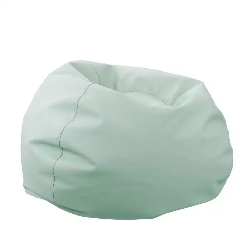 Pouf rotondo in vinile per bambini