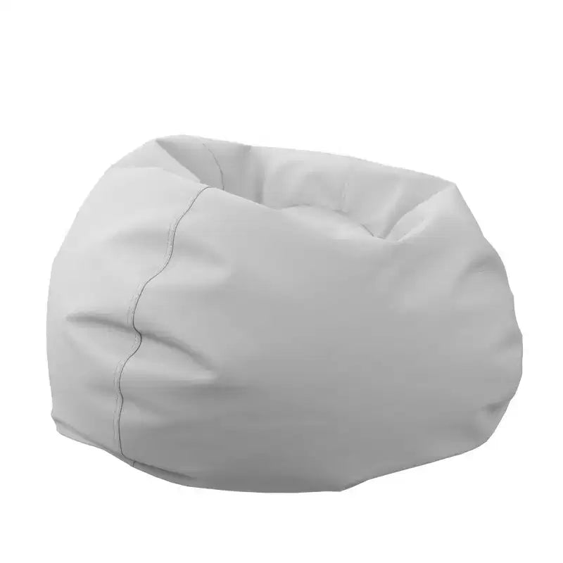 Pouf rotondo in vinile per bambini