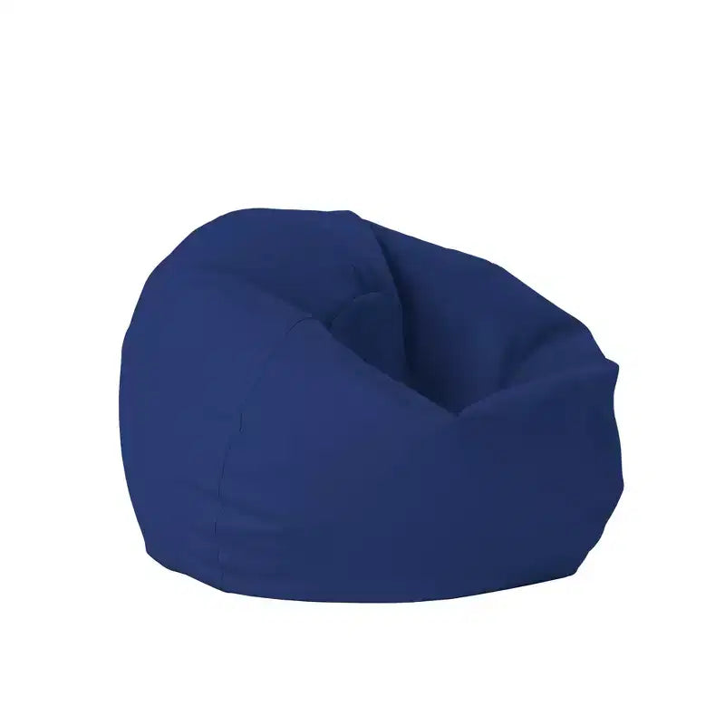 Pouf rotondo in vinile per bambini