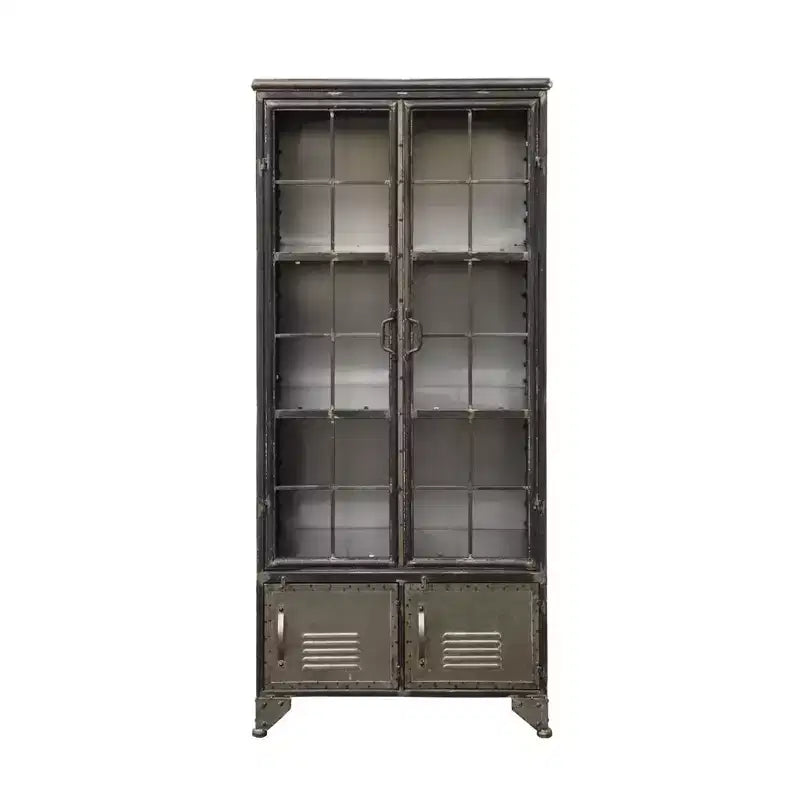 Armadio metallico alto 57,5" con ripiani fissi