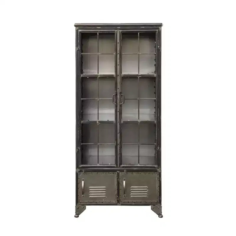 Armadio metallico alto 57,5" con ripiani fissi