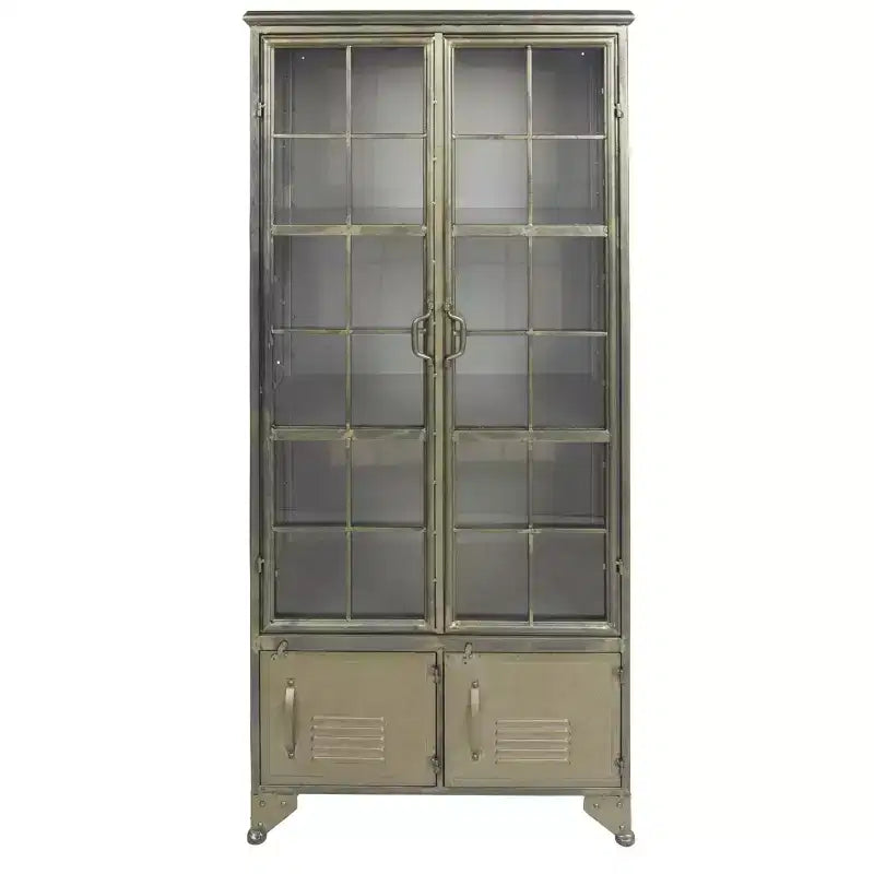 Armadio metallico alto 57,5" con ripiani fissi
