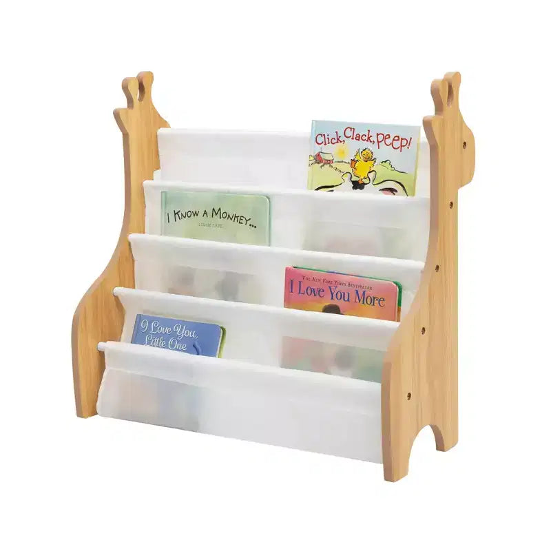 Scaffale Portagiochi per Bambini a 4 Ripiani