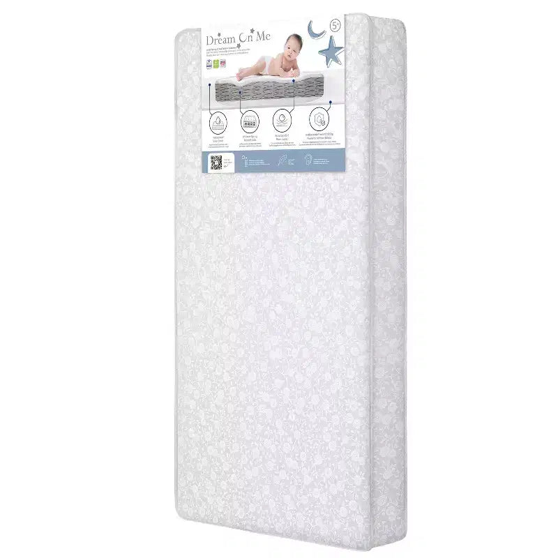 Dream On Me Nap Nest 5 Standard Crib and Toddler Mattress